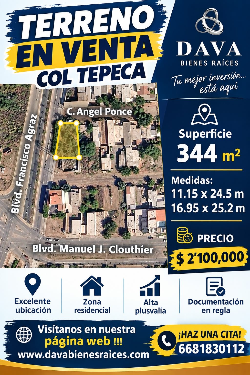 Terreno Comercial en Col. Tepeca